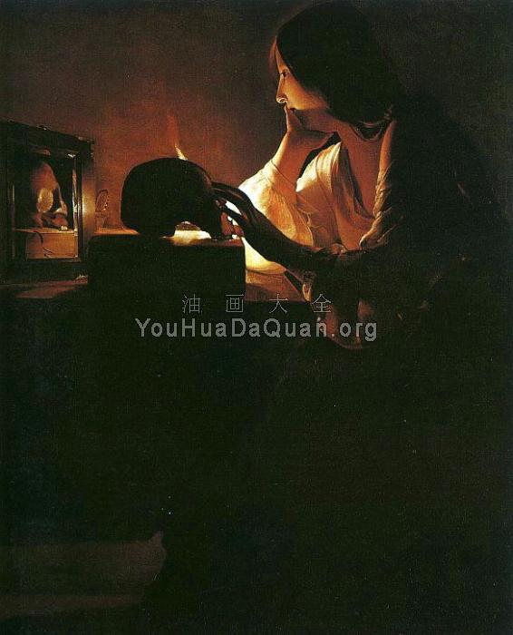 The Repentant Magdalen - 乔治·德·拉·图尔